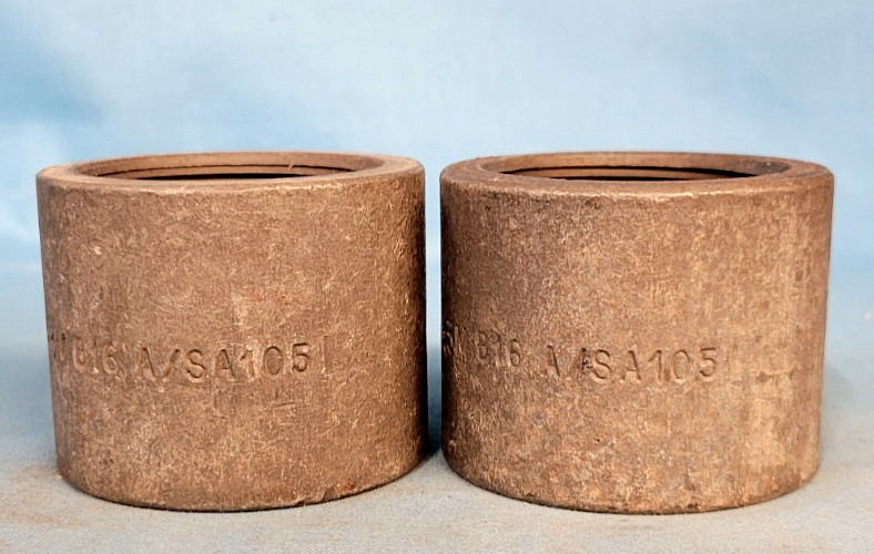 FORGED STEEL THREADED PIPE CAP SIZE: 1-1/2″ (LOT OF 2)