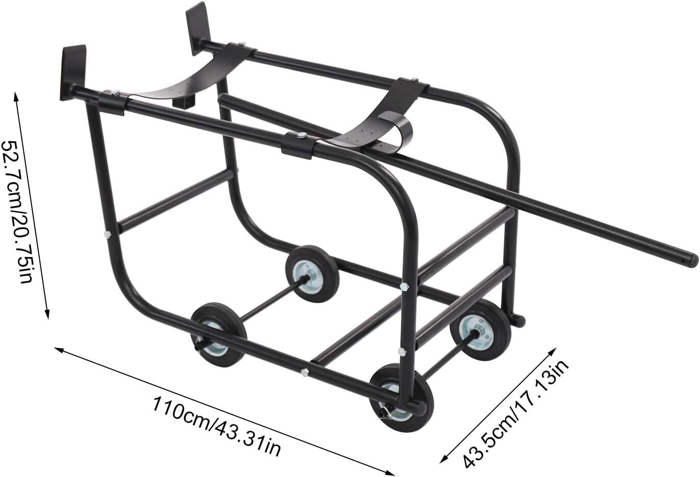 TFCFL 55 Gallon Drum Cradle, Movable Drum Cradle Drum Stand 600-pound Capacity,.
