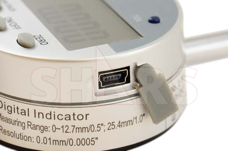 SHARS 0.5″x.0005″ /.01mm Digital Electronic Indicator Absolute Gage Gauge New P]