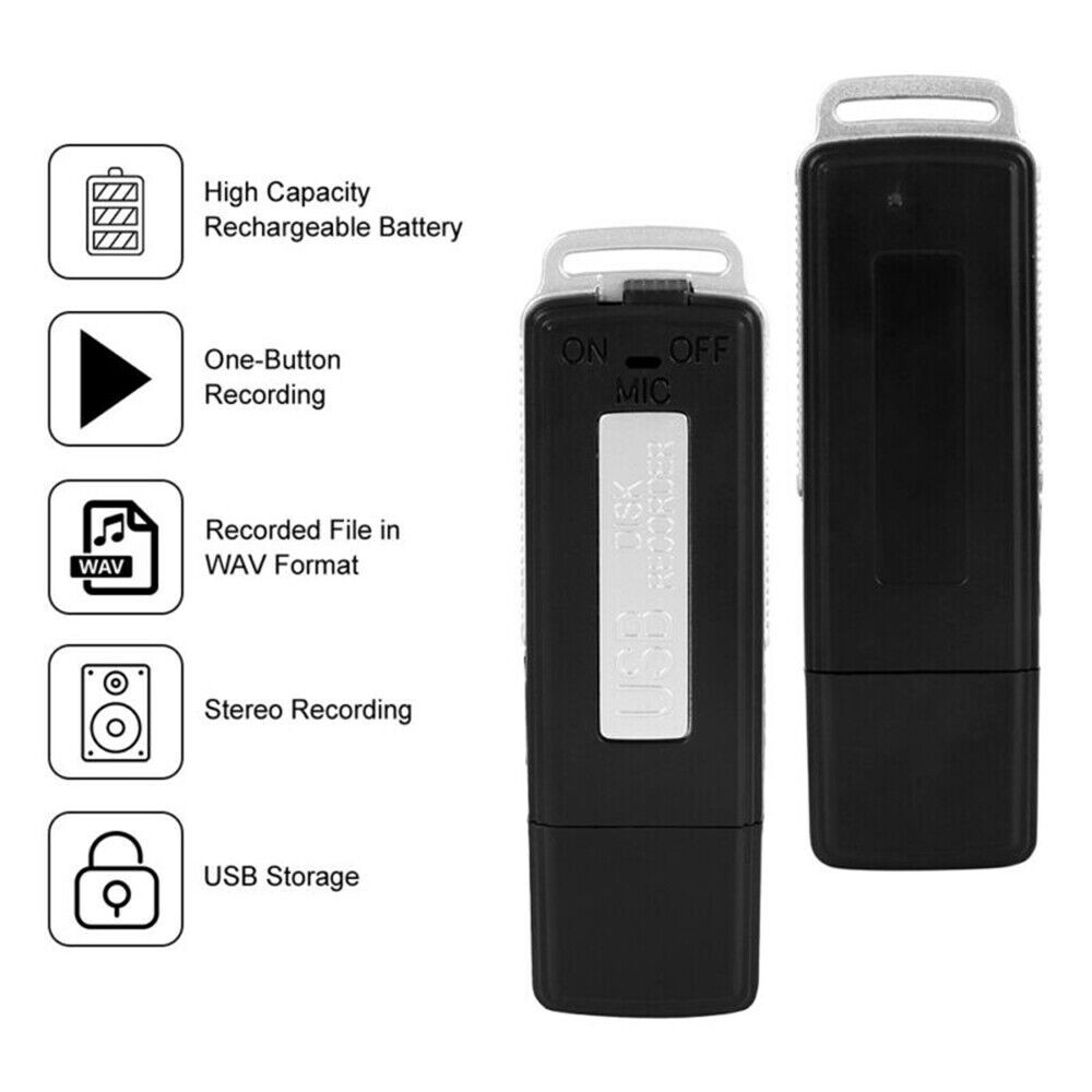 BUG USB Voice Recorder Activated Digital Mini Audio Listening Device Dictaphone