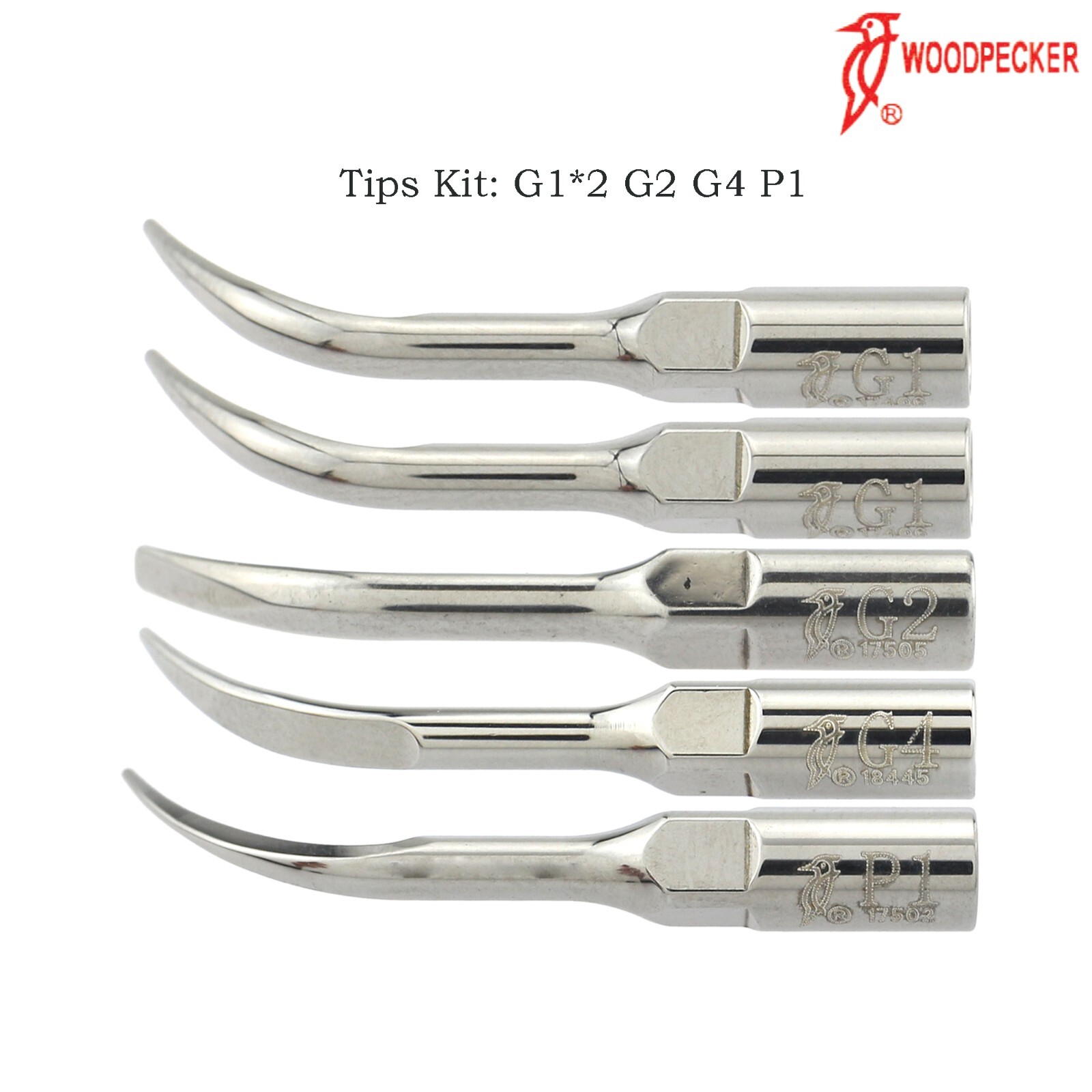 Woodpecker Dental Piezo Scaler LED Handpiece Tips G1 P1 EMS PIEZON HP-5L HW-5L
