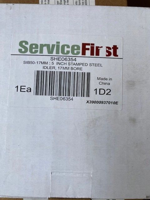 Service First Trane SHE06354 5″ Stamped Steel Idler 17mm Bore (NEW)