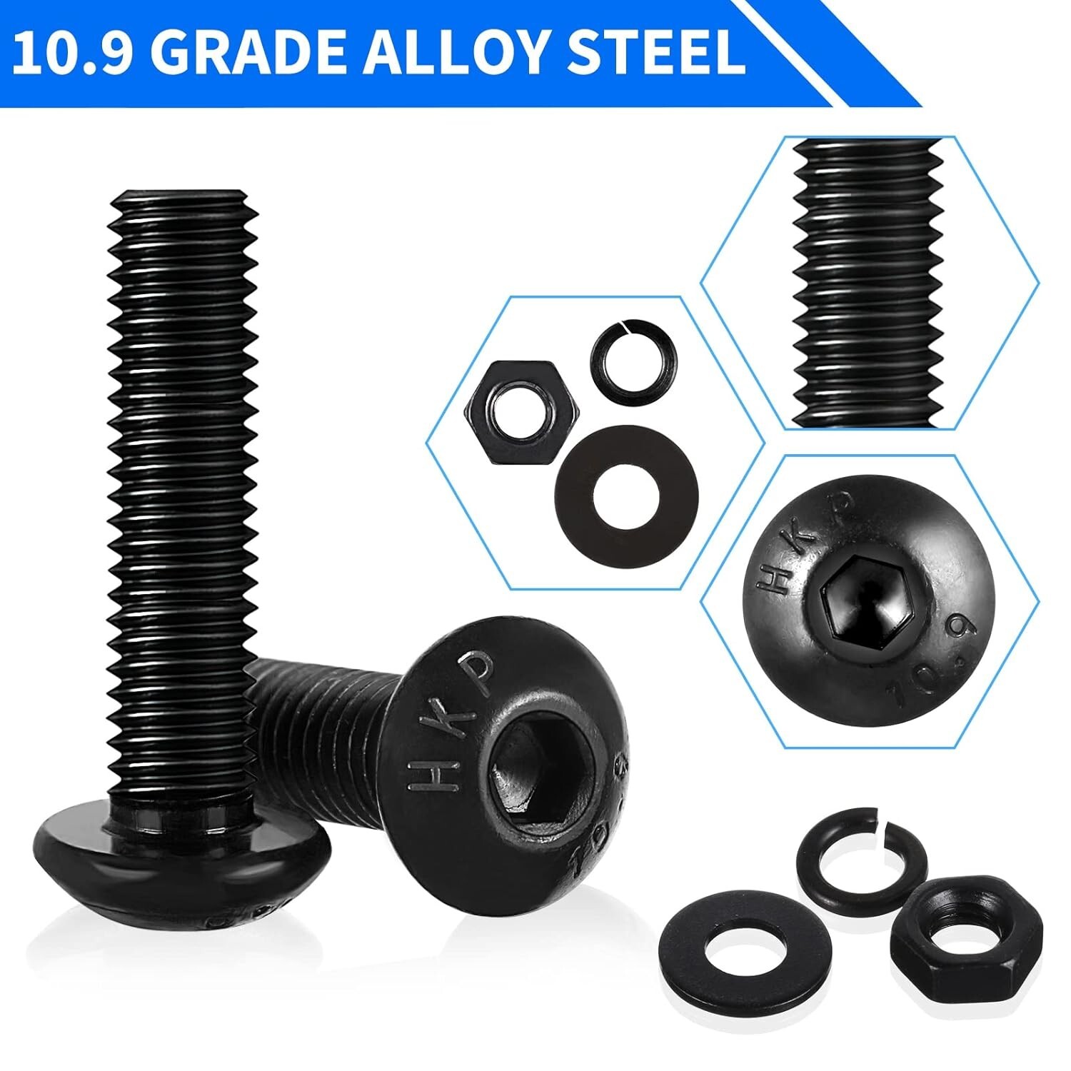 1705 Pcs Machine Screw Assortment Kit, M2 M3 M4 M5 Metric Bolts and Nuts Kit wit