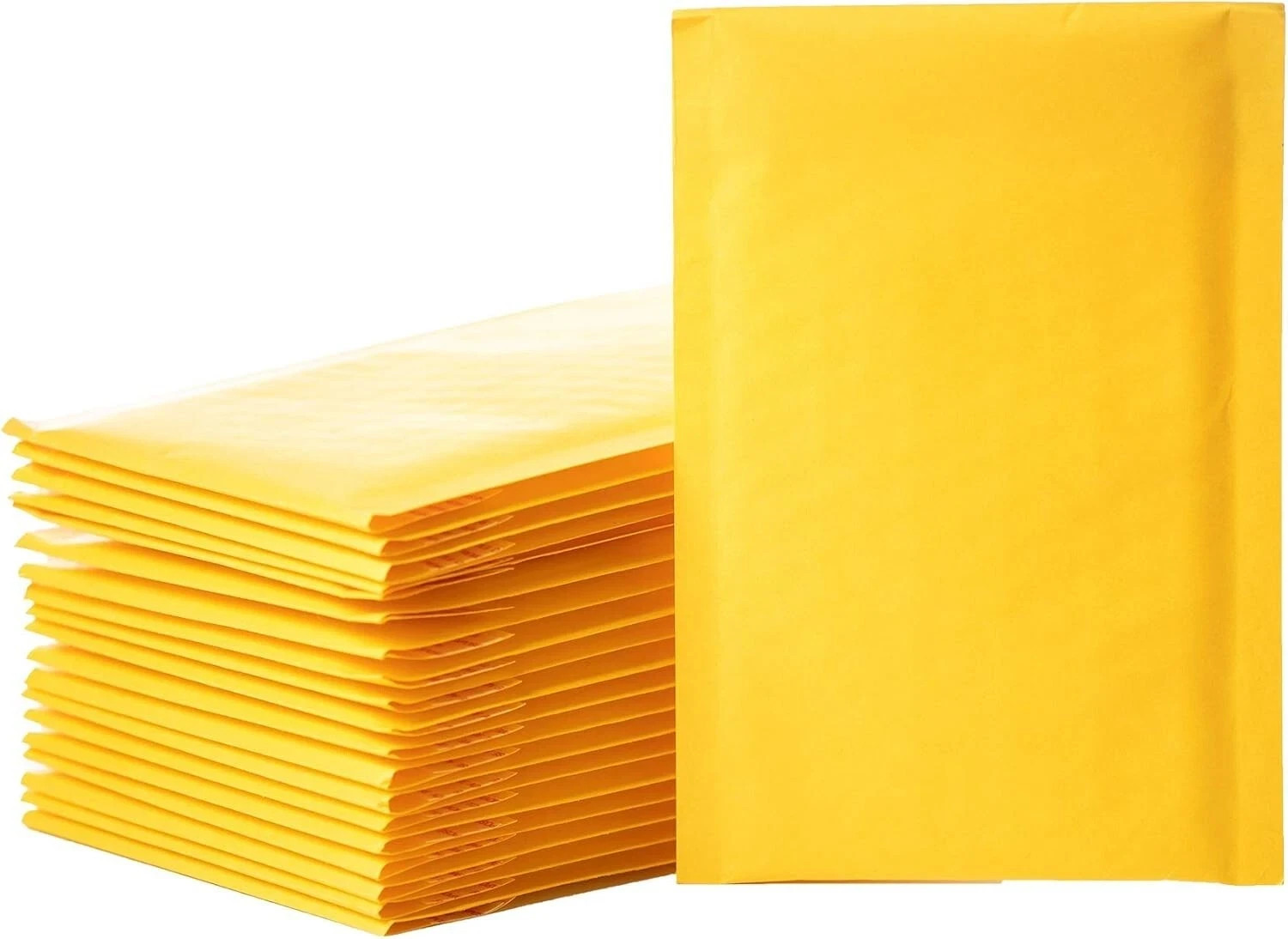 40 Kraft Paper Bubble Padded Envelopes Mailers Shipping Lot Useable Space 6.5 x9