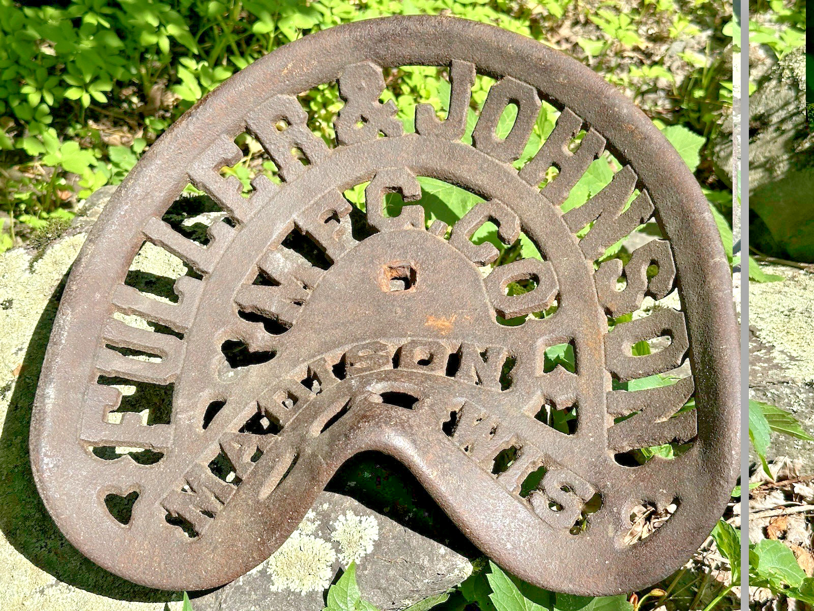 Cast Iron Seat Fuller & Johnson Mfg CO Madison Wis Tractor Implement