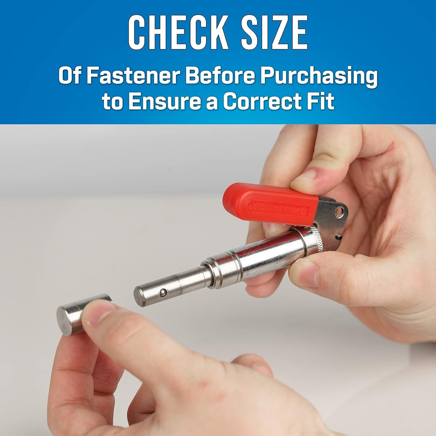 Steel Barrel Fastener Plunger Tool – 0.158” Inside Diameter