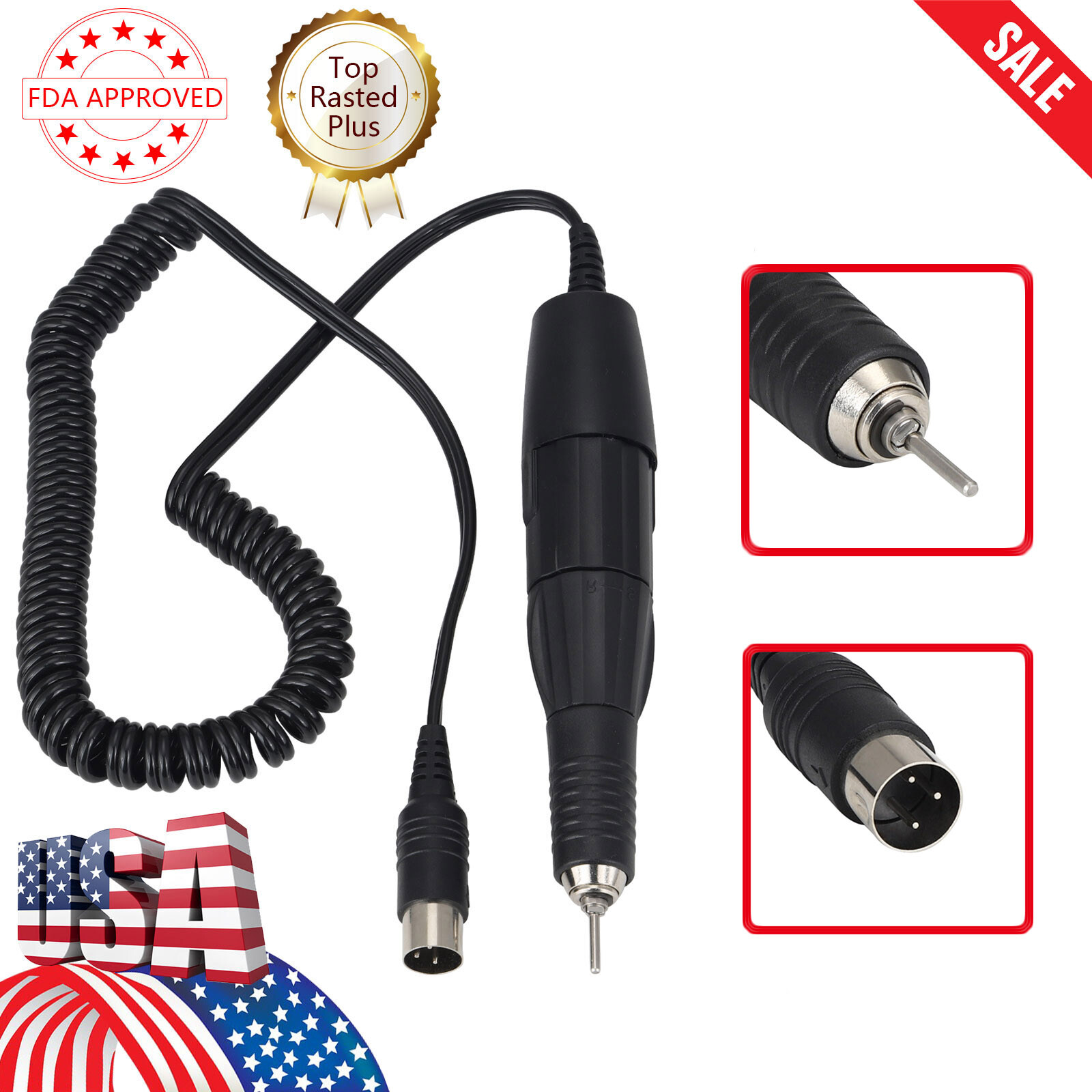Dental Lab Electric Micromotor Motor Fit Marathon Polishing Handpiece 35k Rpm