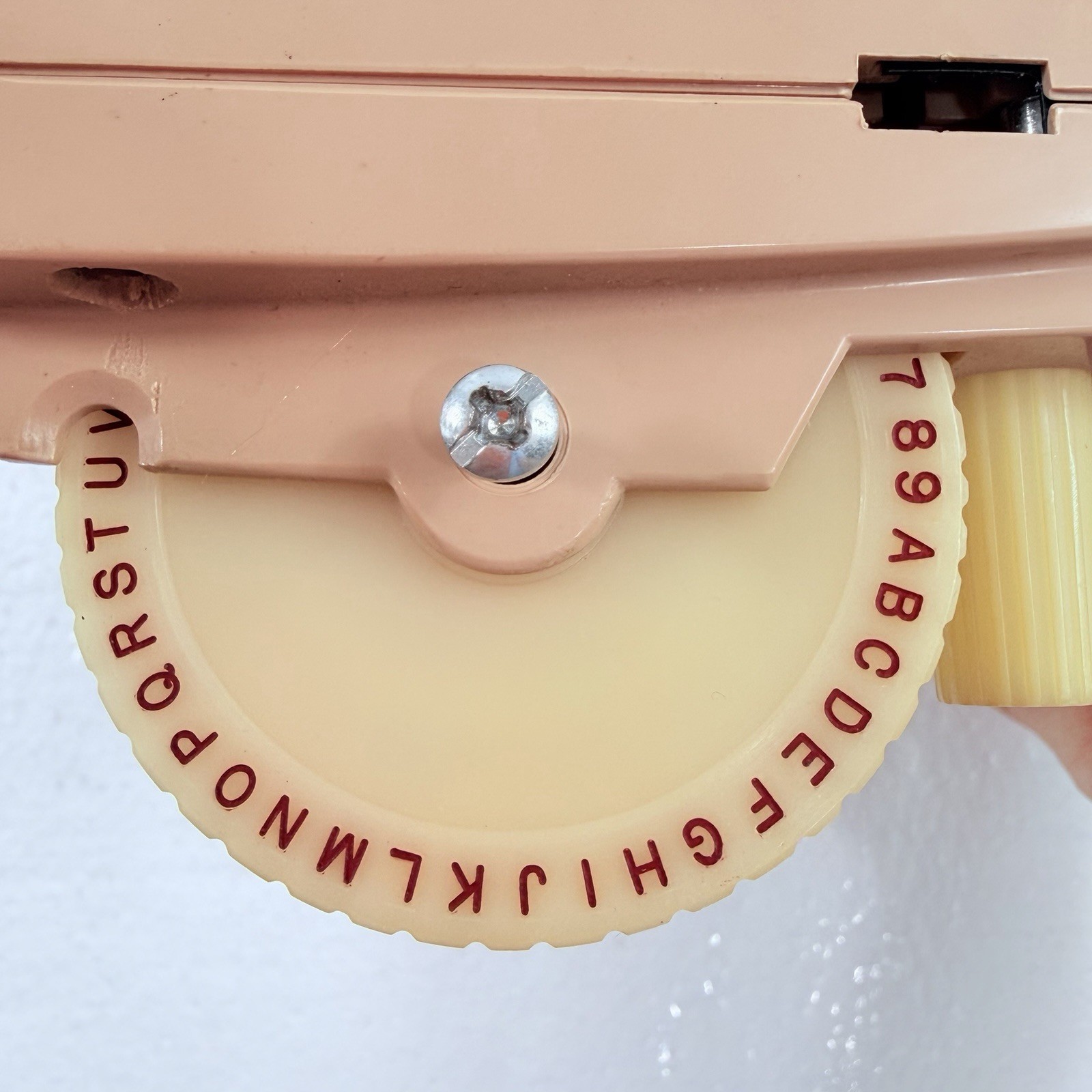 Vintage Dymo 1610 Label Maker Handheld Embossing Beige Retro Office Tool WORKS