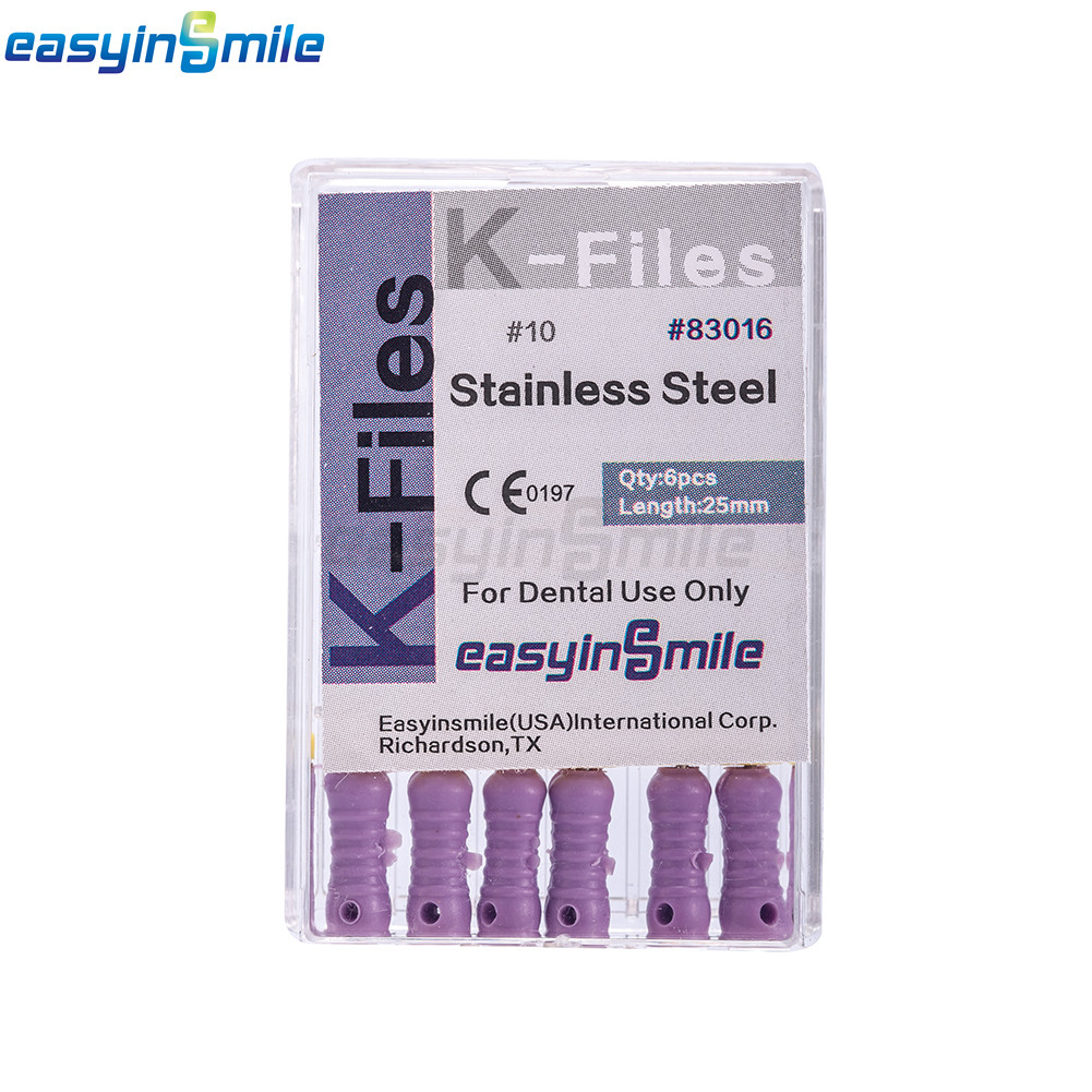 60X Endodontic Hand Use K-Files Stainless Rotary Root Canal hand File 25MM#15-80