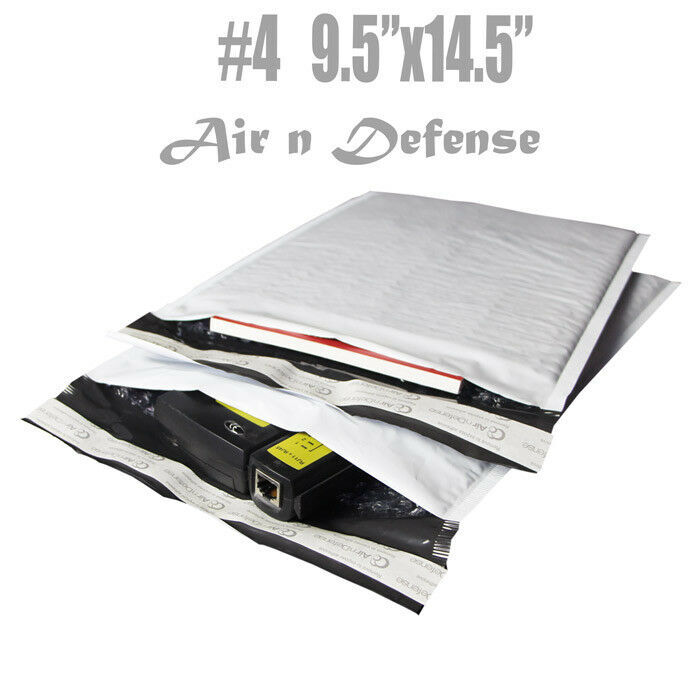 200 #4 9.5×14.5 Poly Bubble Padded Envelopes Mailers Shipping Bags AirnDefense