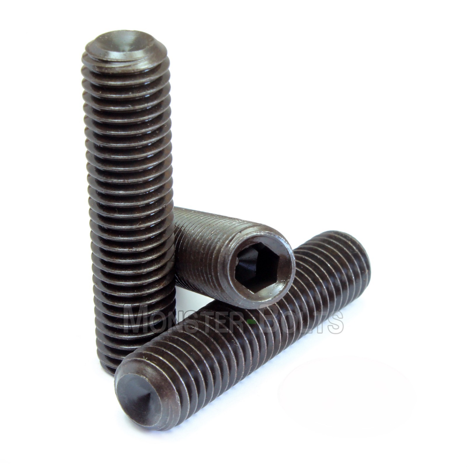 #8-32 – Cup Point Socket Set Screws Coarse SAE Alloy Steel w Thermal Black Oxide