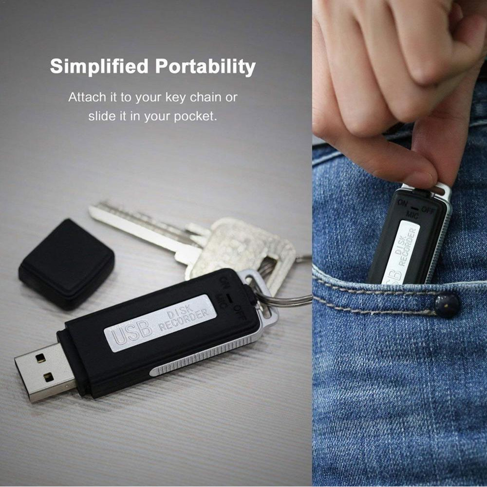 BUG USB Voice Recorder Activated Digital Mini Audio Listening Device Dictaphone