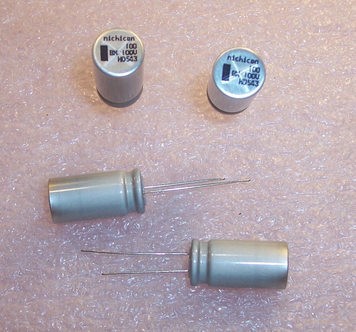 QTY (20) 100uf 100V HI TEMP 150 DEGREE RADIAL ELECTROLYTIC UBX2A101MHL NICHICON