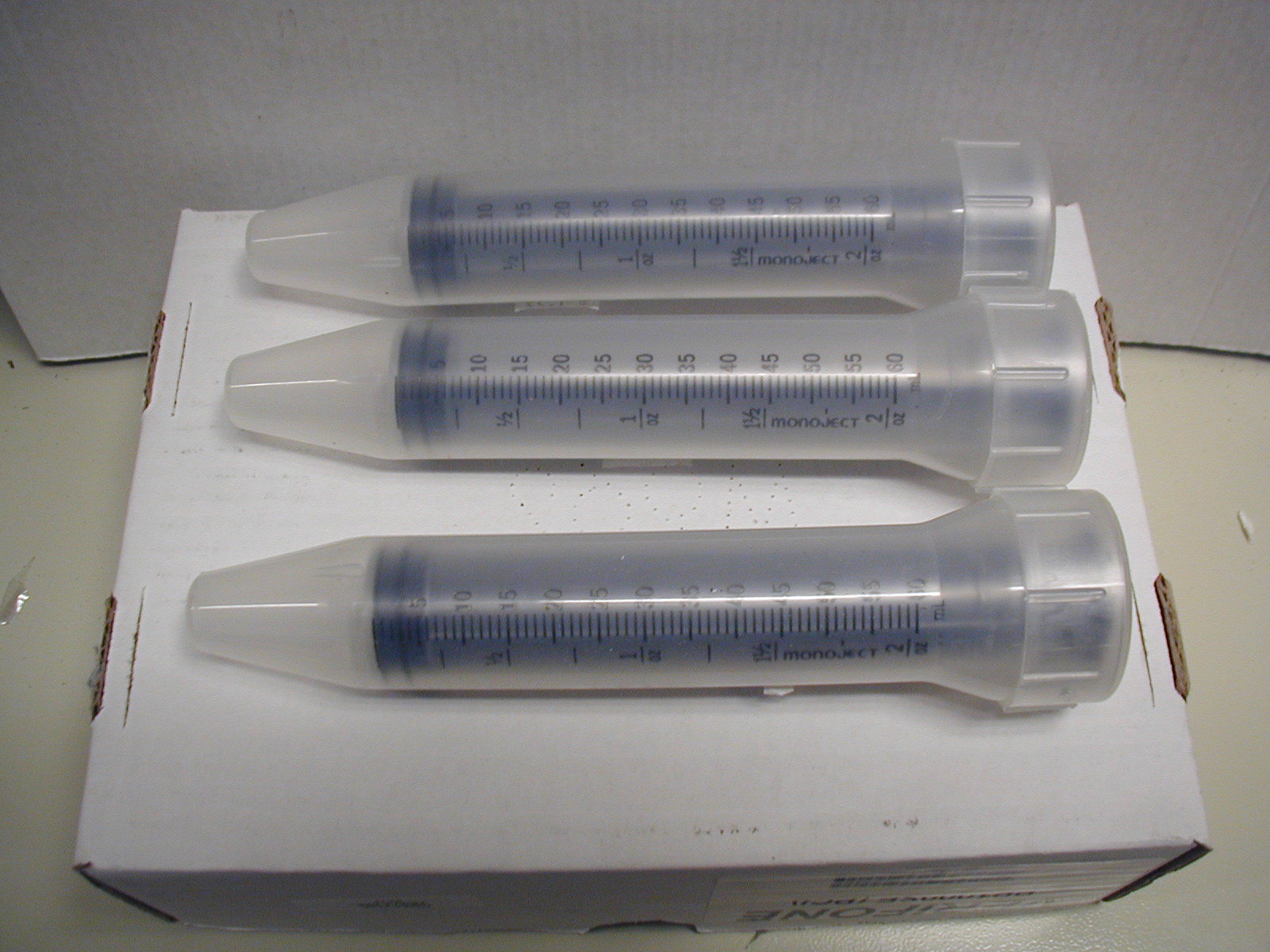 Syringe – 60 ML(CC) With Catheter Tip – For Livestock Dosing – New – 3 Syringes