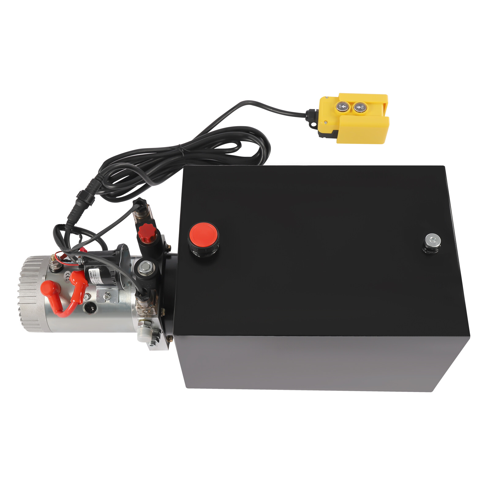 20 Quart Double Acting Hydraulic Pump DC 12V Dump Trailer Power Unit Pack 16Mpa