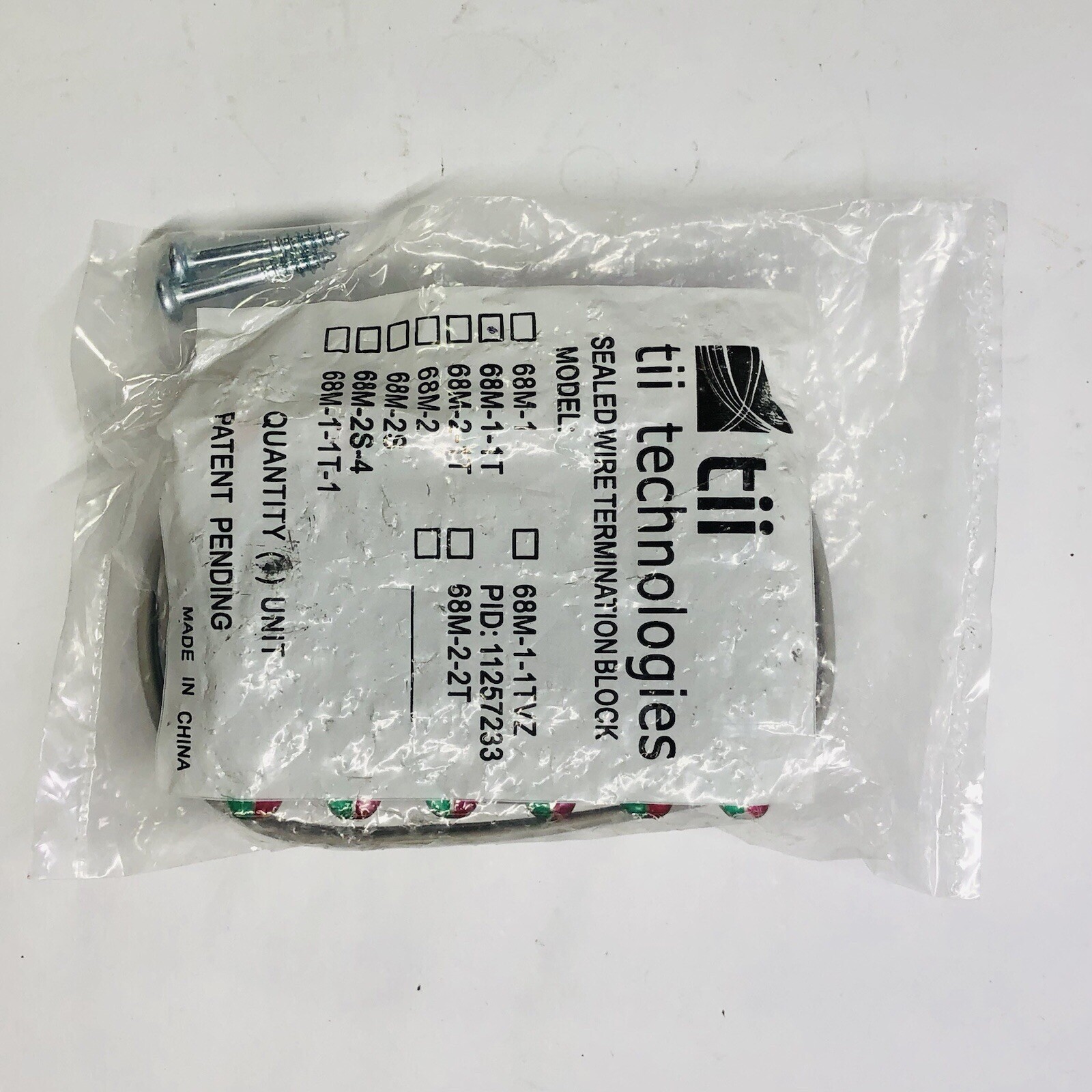 (LOT OF 4) TII TECHNOLOGIES SEALED WIRE TERMINATION BLOACK 68M-1-1T