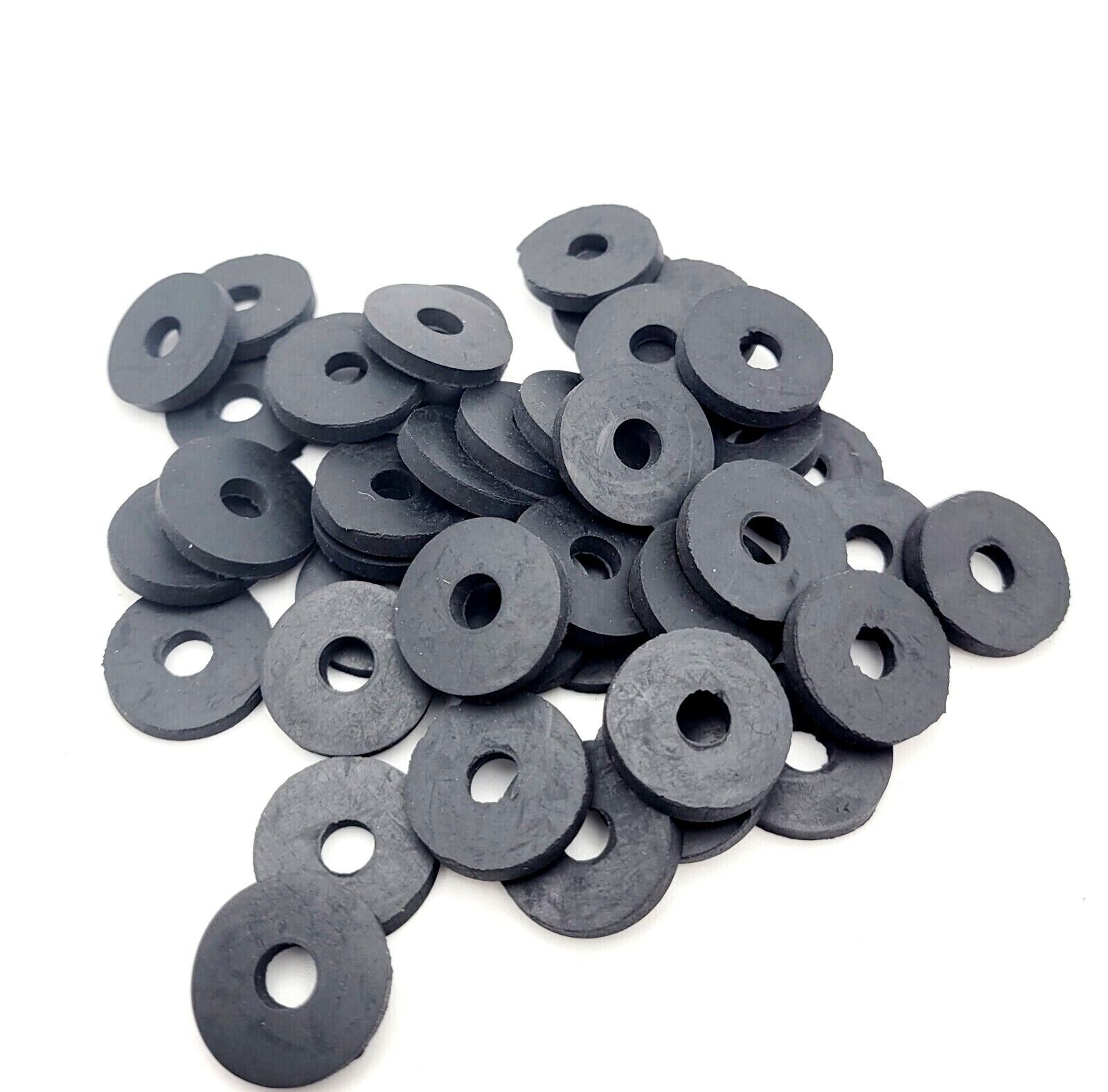 1/4″ ID Rubber Flat Washers 3/4″ OD 1/8″ Thick Seals Spacers 1/4 x 3/4 x 1/8