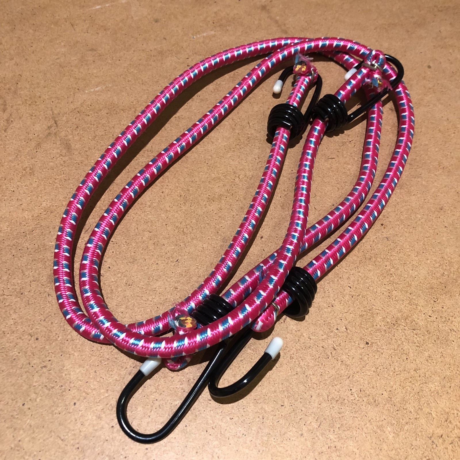 Bungee Cord Strap Tarp Elastic Tie Down Set Dia 8mm Length 32″ Varies Colors