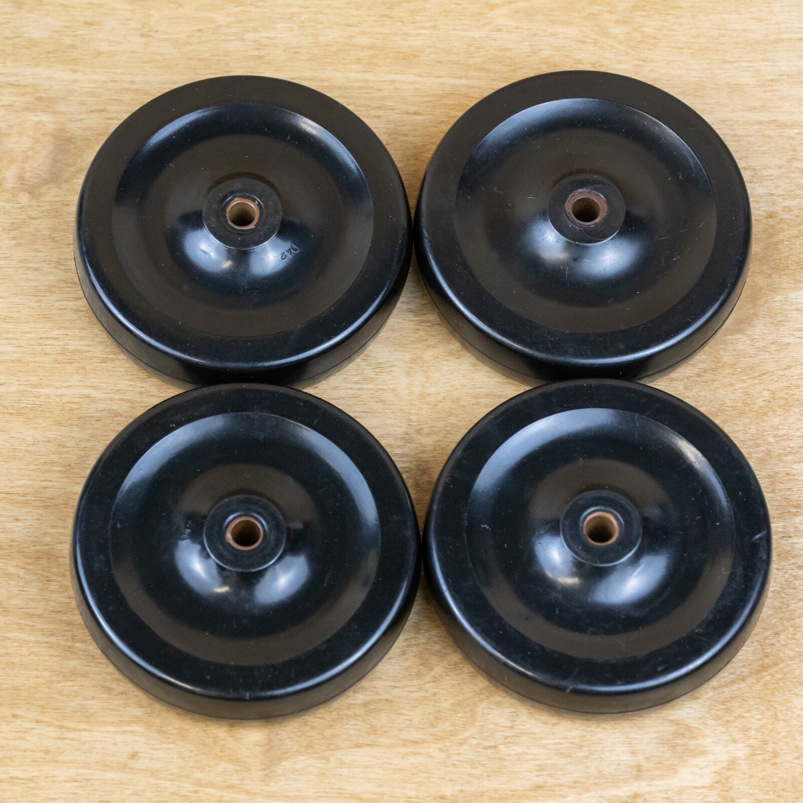 Lot of 4- 4″ X 7/8″ Colson Phenolic Caster Wheels Heavy Duty Delrin Bearing