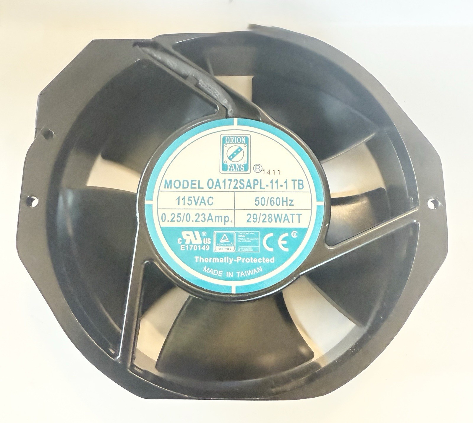 Orion Fans OA172SAPL-11-1TB IP55 115VAC 60Hz 28W