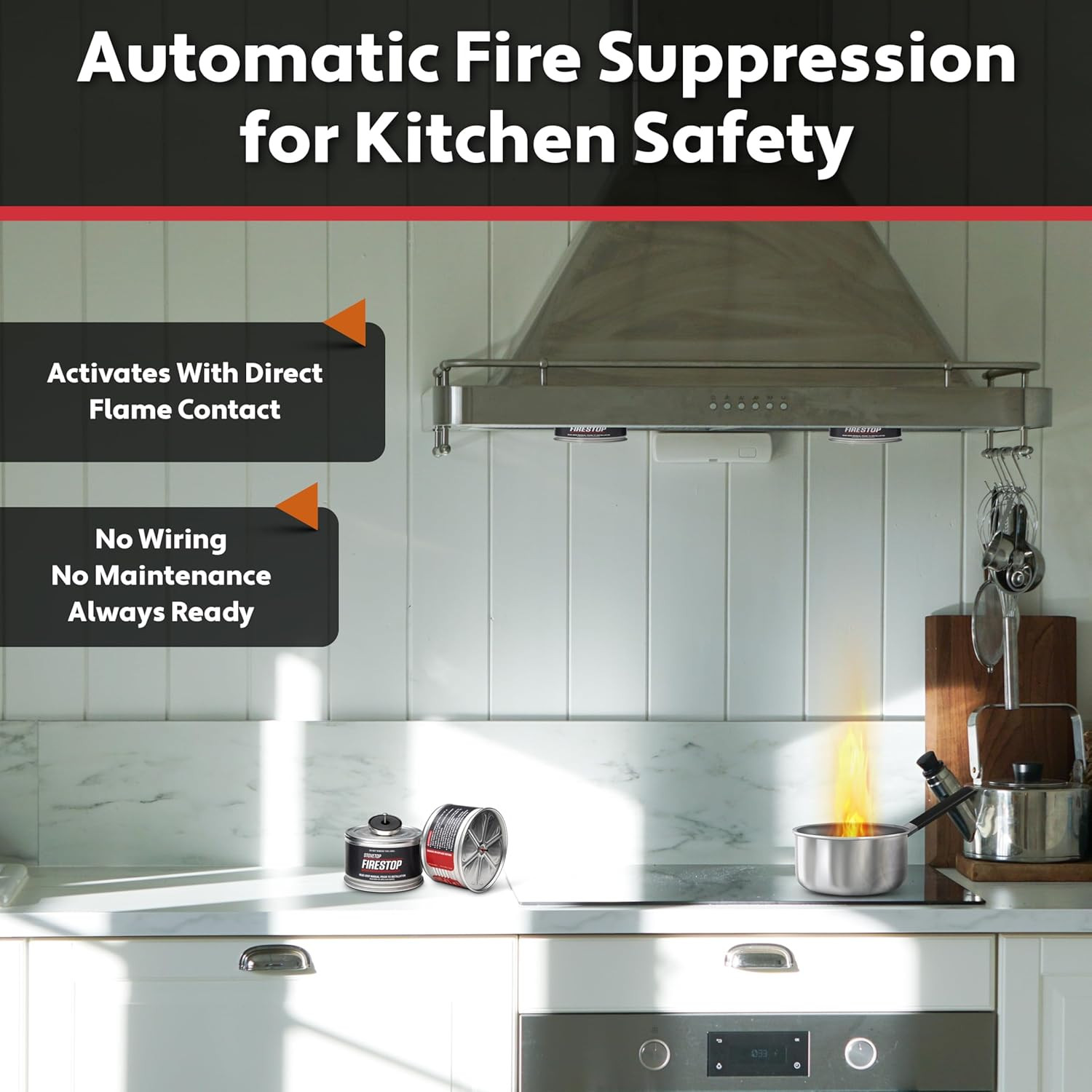 Rangehood® Fire Suppressor – Automatic StoveTop Fire Suppressor for Residential