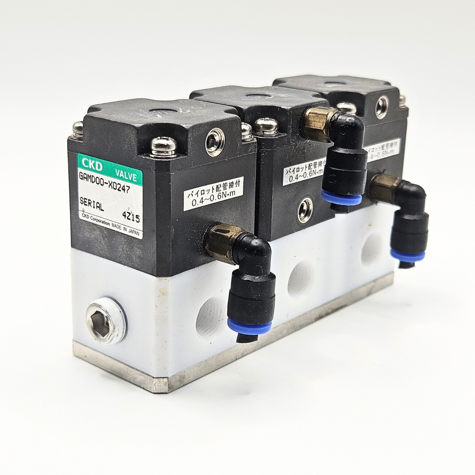 CKD GAMD00-X0247 Solenoid Valve Manifold Assembly Pneumatic USED