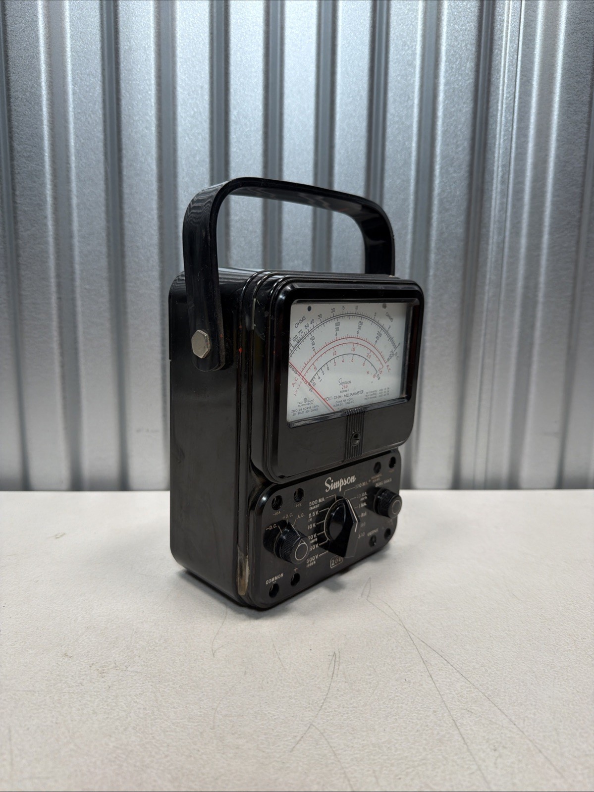 Simpson Vintage Model 260 Series 6 Multimeter Industrial Tester – Works!