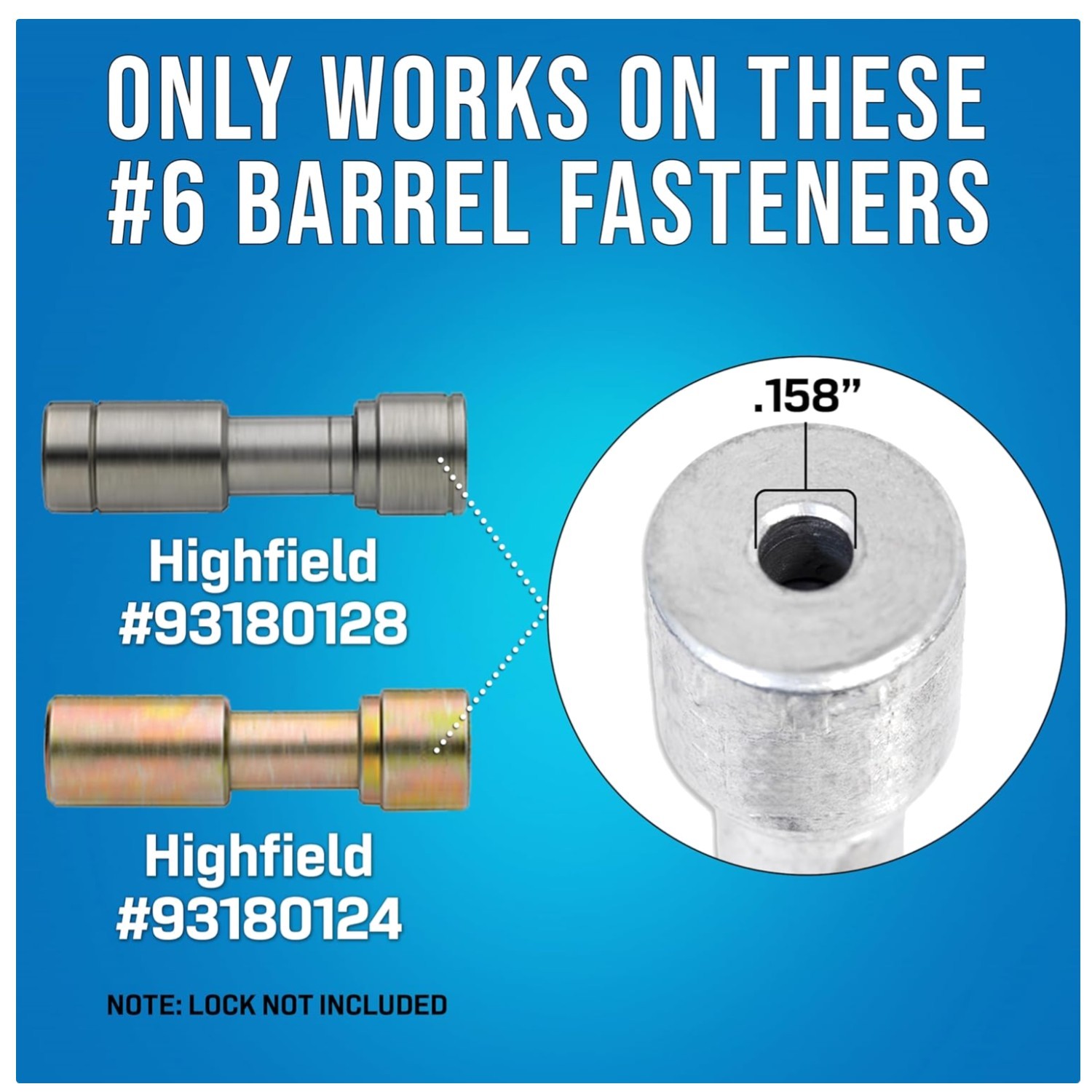 Steel Barrel Fastener Plunger Tool – 0.158” Inside Diameter