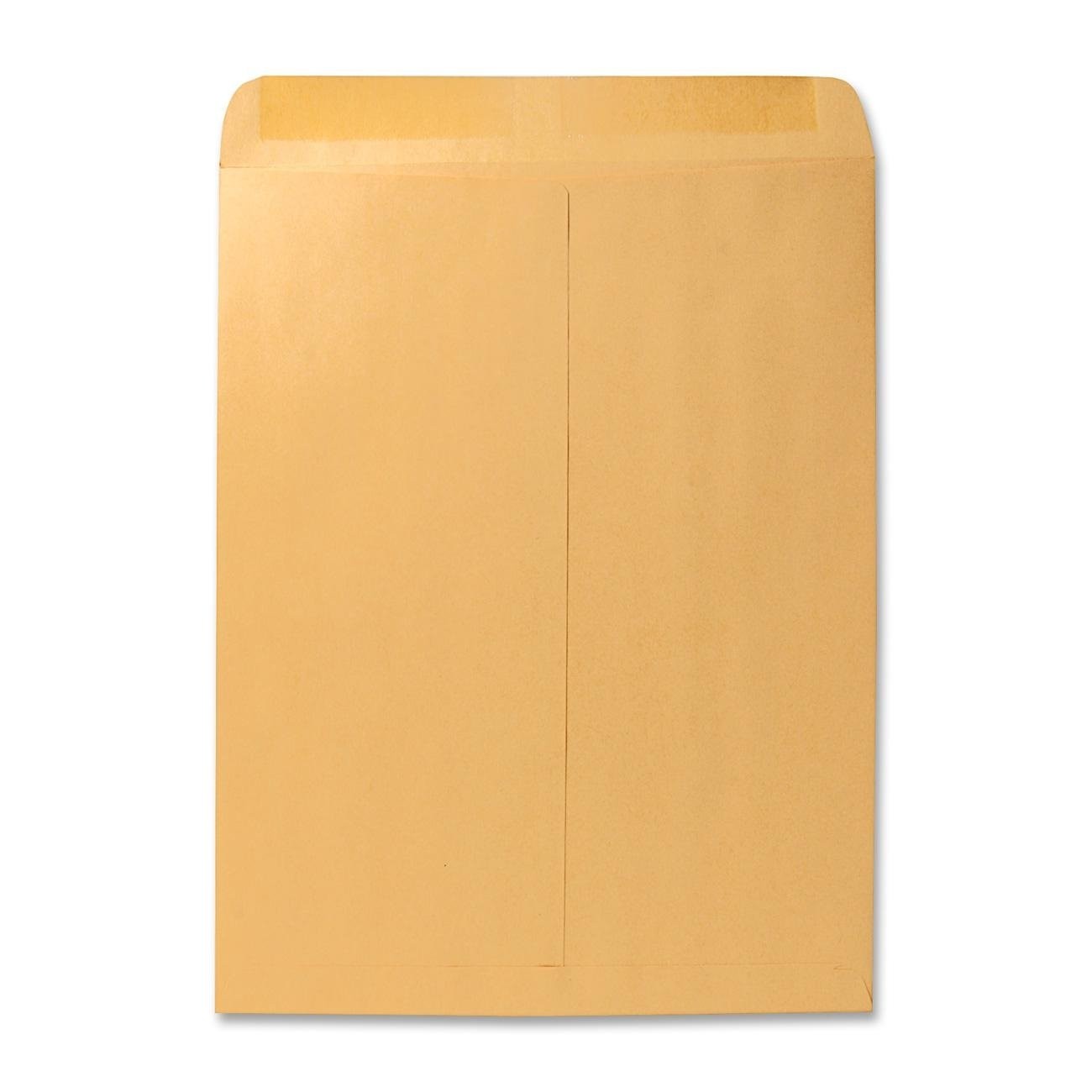 Brown Kraft Mailing Envelopes, 12×15.5 Inches, Gummed Closure, 100/Box