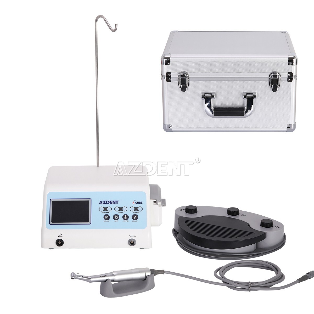 AZDENT Dental Brushless Implant Motor Surgical System+20:1Contra Angle Handpiece