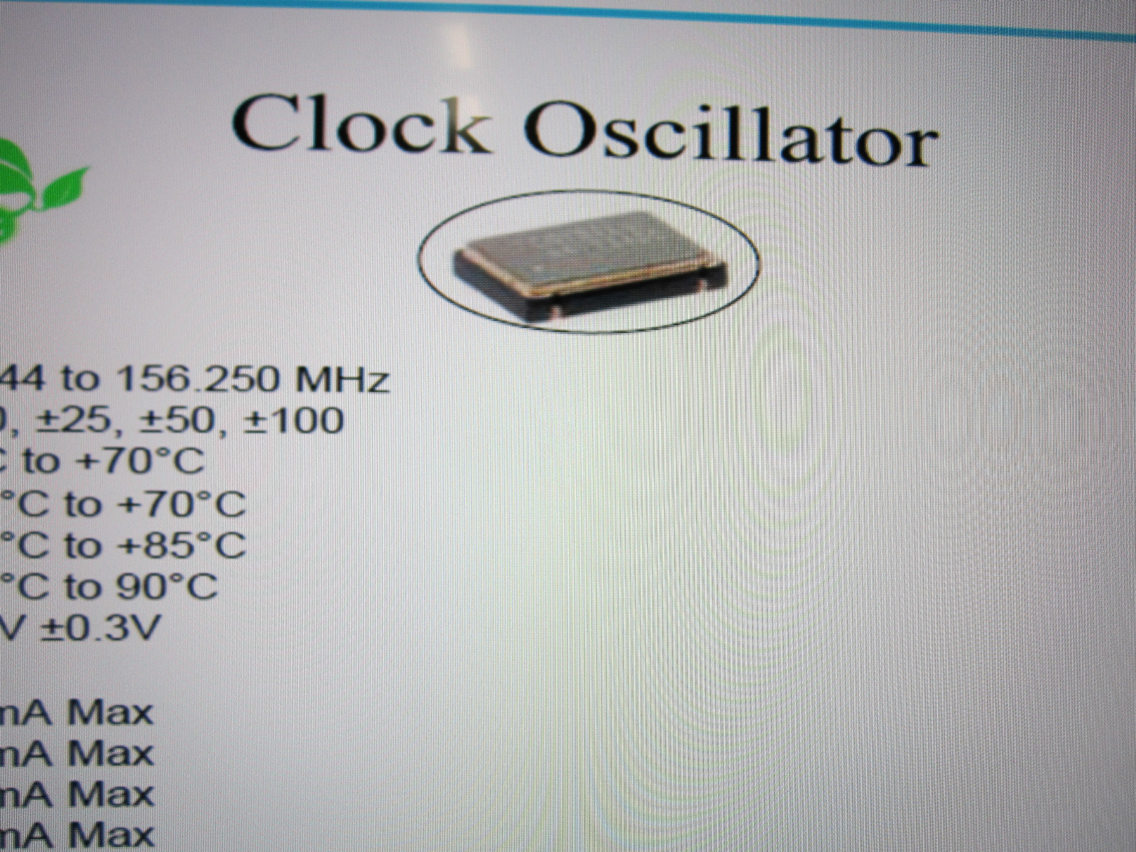25MHz, 25.000MHz, 3.3V, HCMOS 5×7mm SMD Crystek Crystal Oscillator NOS 10pcs USA