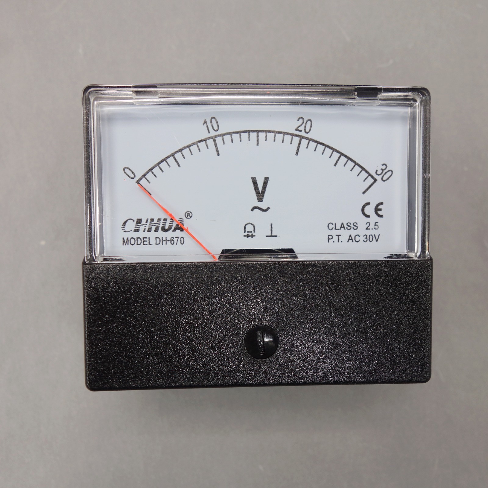 AC 0-30V Analog Voltmeter Analogue Voltage Panel Meter 60*70MM directly Connect