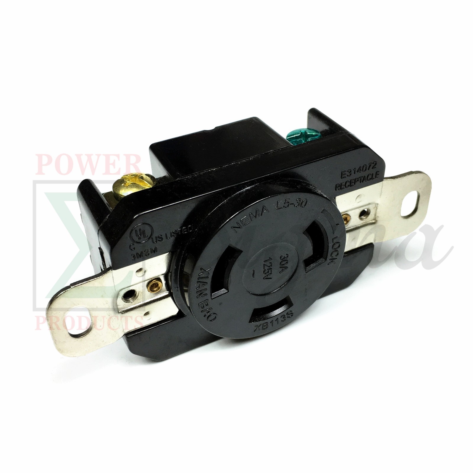 NEMA L5-30R 30A 125V Twist Lock L5-30 Female Wall Receptacle Scoket UL Listed