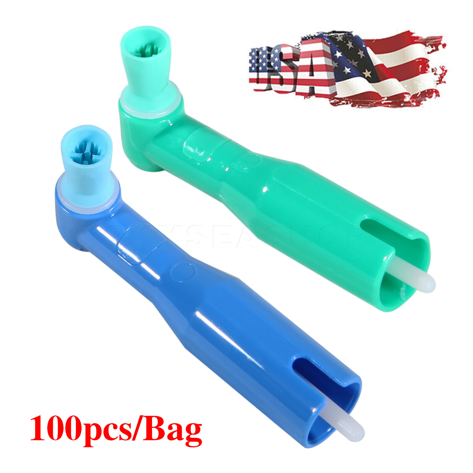 100-1000pcs Dental Disposable Prophy Angles Top Quality Latex Free Soft / Firm