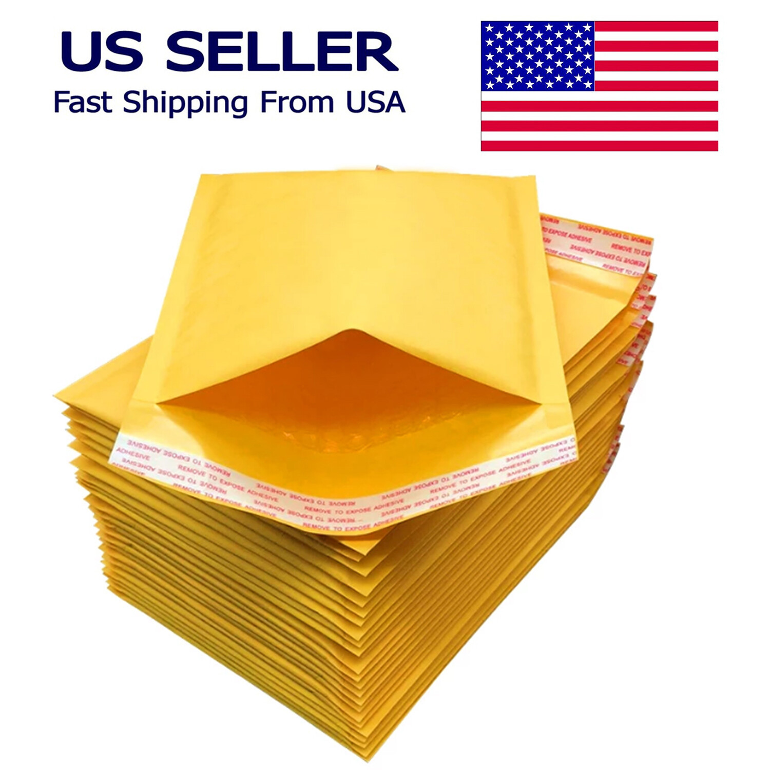 6.5″ x 9″ Kraft Self Seal Bubble Mailer Padded Envelope #0 100,250, 500,1000