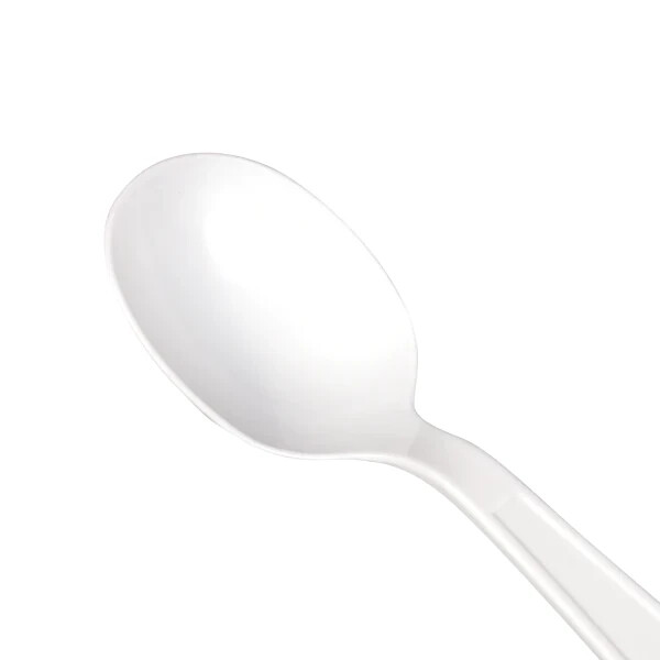 Karat PP Plastic Extra Heavy Weight Soup Spoons – White – 1,000 ct, U2032W