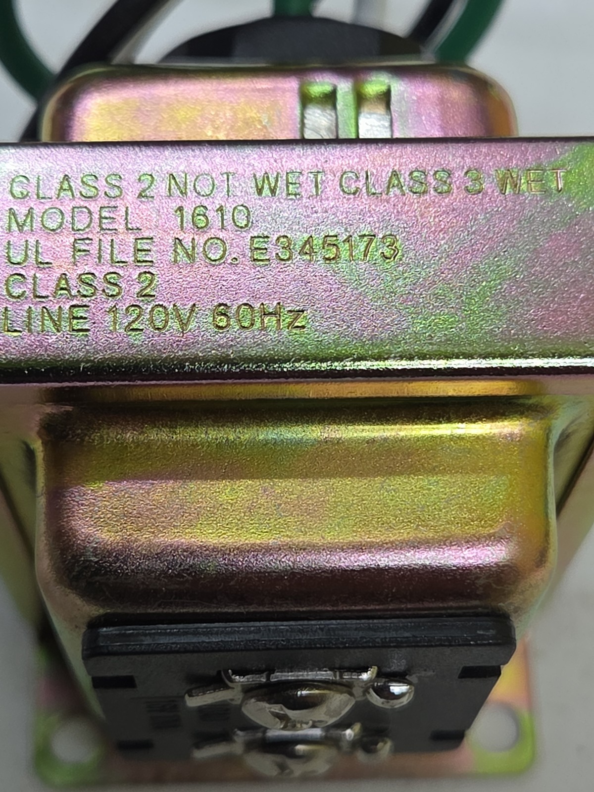 POWER TRANSFORMER Model 1610 CLASS 2