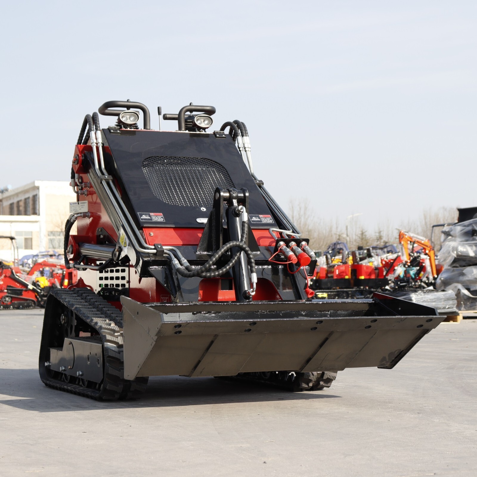 2025 Mini Crawler Track Skid Steer Loader B&S 13.5HP EPA Gas Vertical
