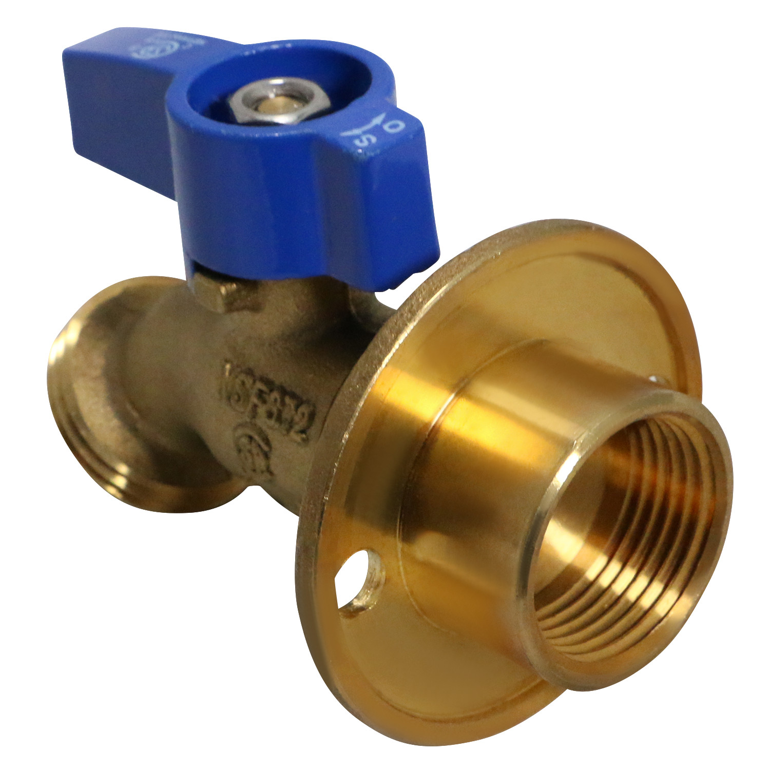 1 Pcs XFITTING 3/4″ FPT x 3/4″ GHT 1/4 Turn Hose Bibbs with Flange