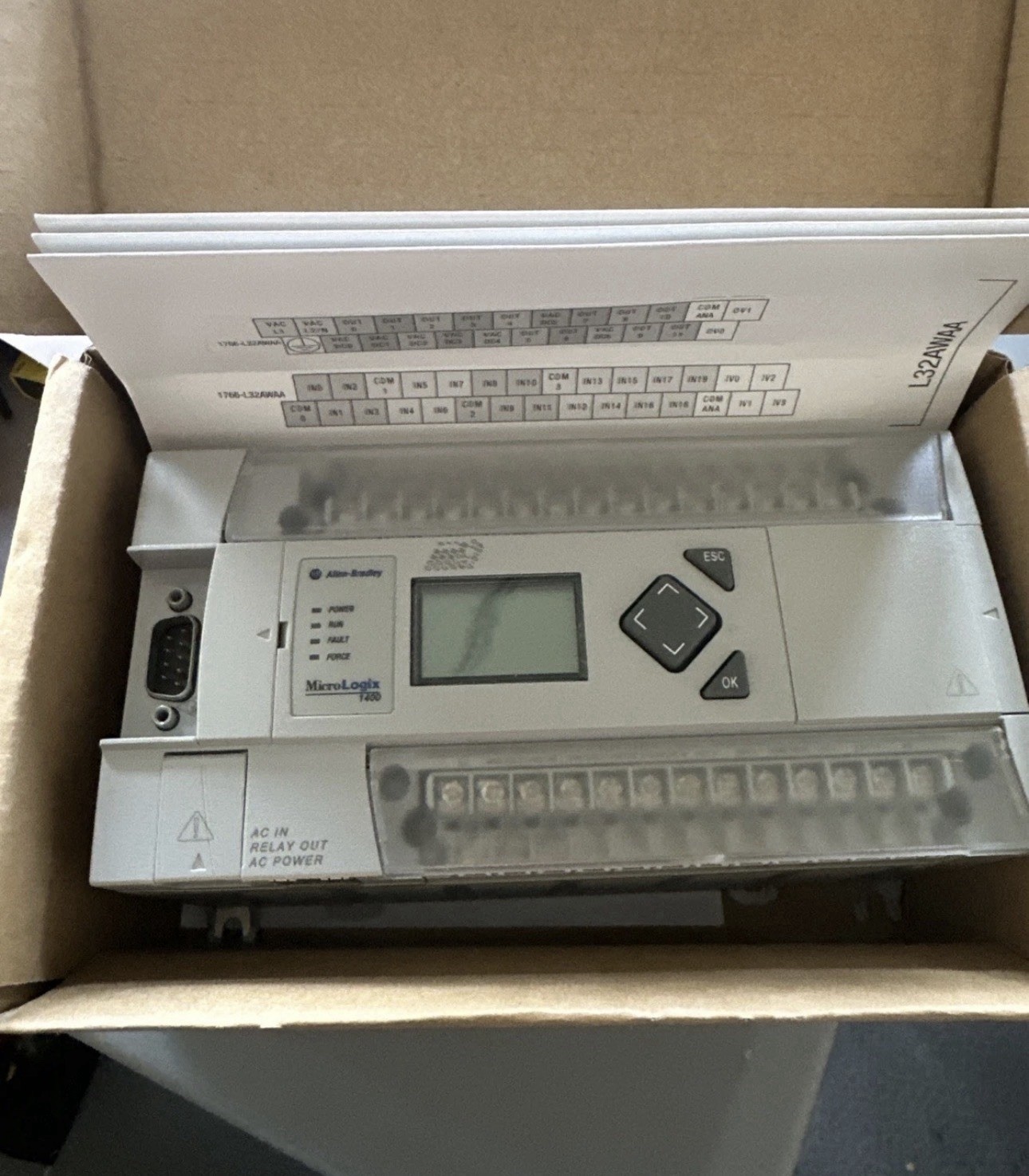 New Allen-Bradley 1766-L32AWA MicroLogix 1400 32 Point Controller Authentic Fast