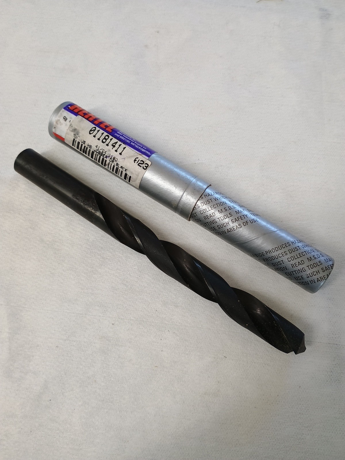 41/64″ Drill Bit Hertel USA High Speed Steel Black Oxide Finish Jobber Length