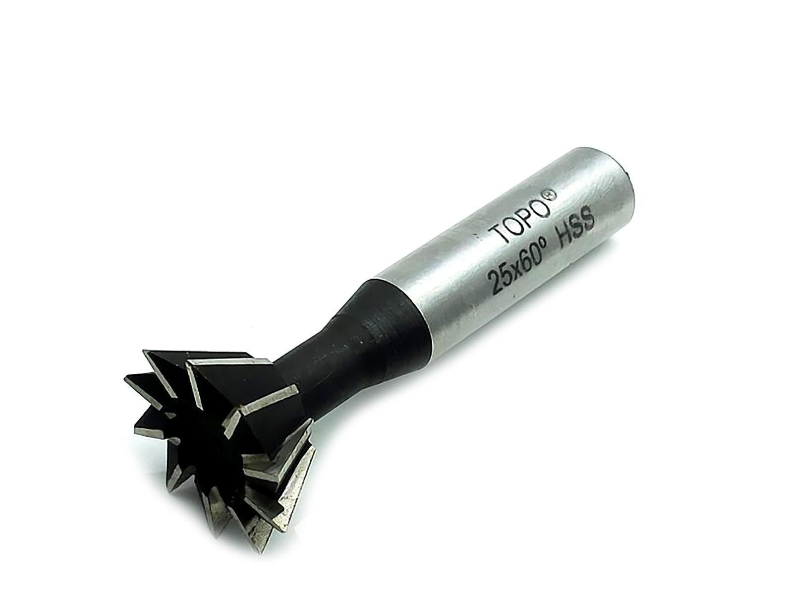 US Stock HSS 25mm x 60 Degree Dovetail Cutter Milling End Mill High Speed Steel