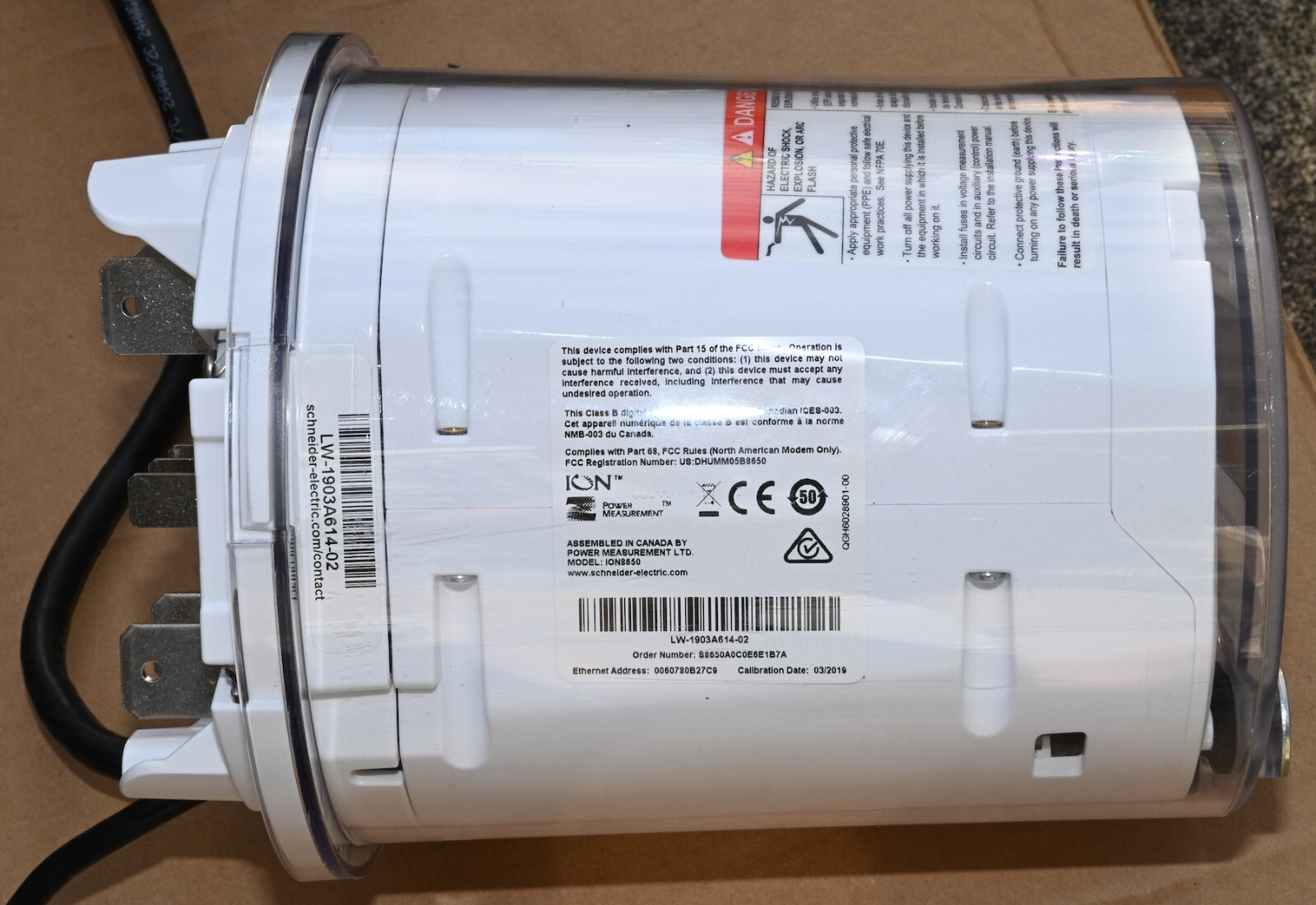 PowerLogic ION8650 128MB Multifunction Watthour Varhour Socket Meter NEW