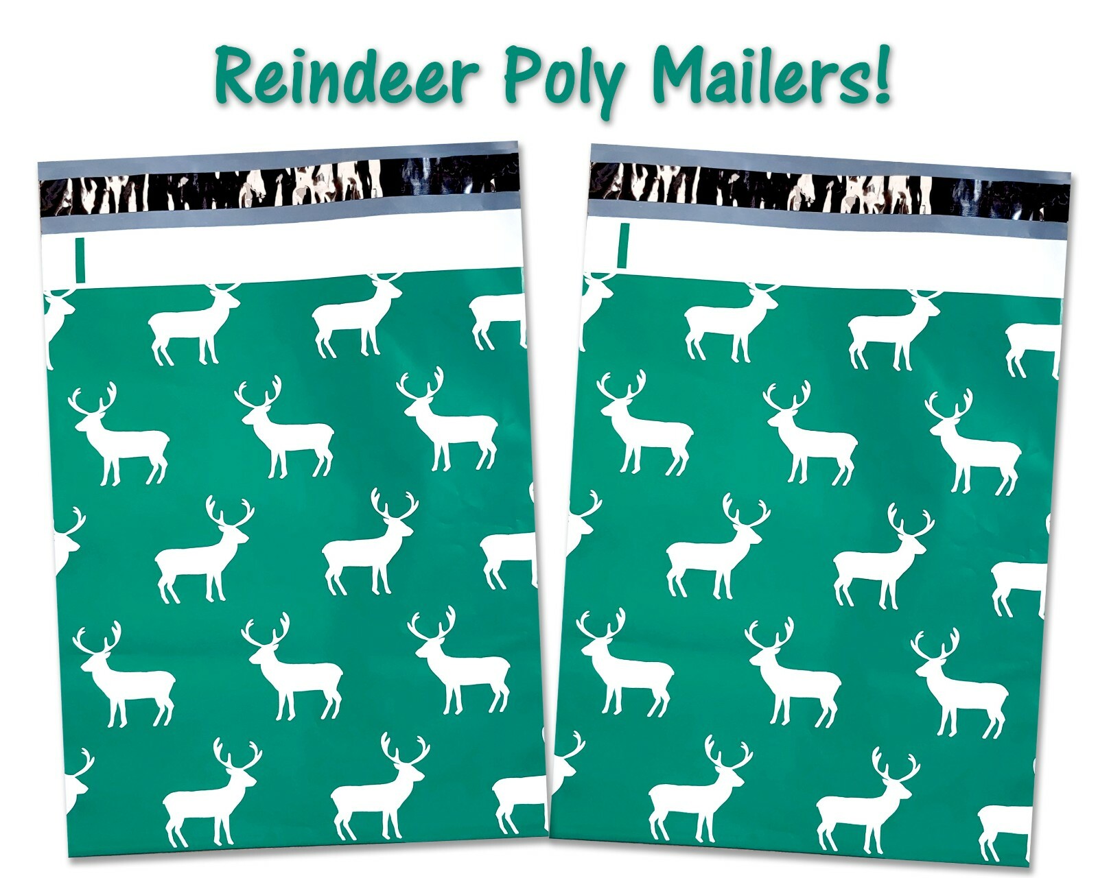10×13″ Fall, Winter, Christmas Candy Cane, Pumpkin, Deer Poly Shipping Mailers