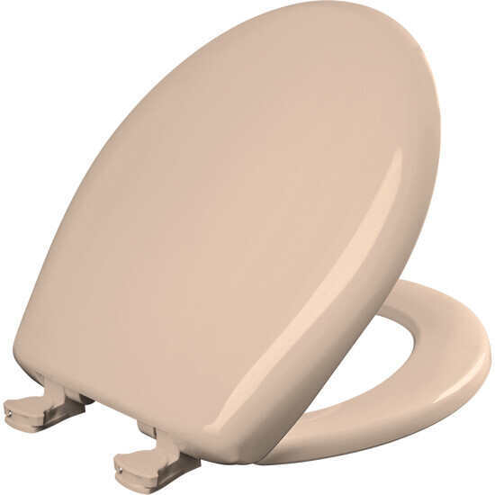 Bemis 200SLOWT 643 Whisper-Close Round Closed Front Toilet Seat in Desert Bloom