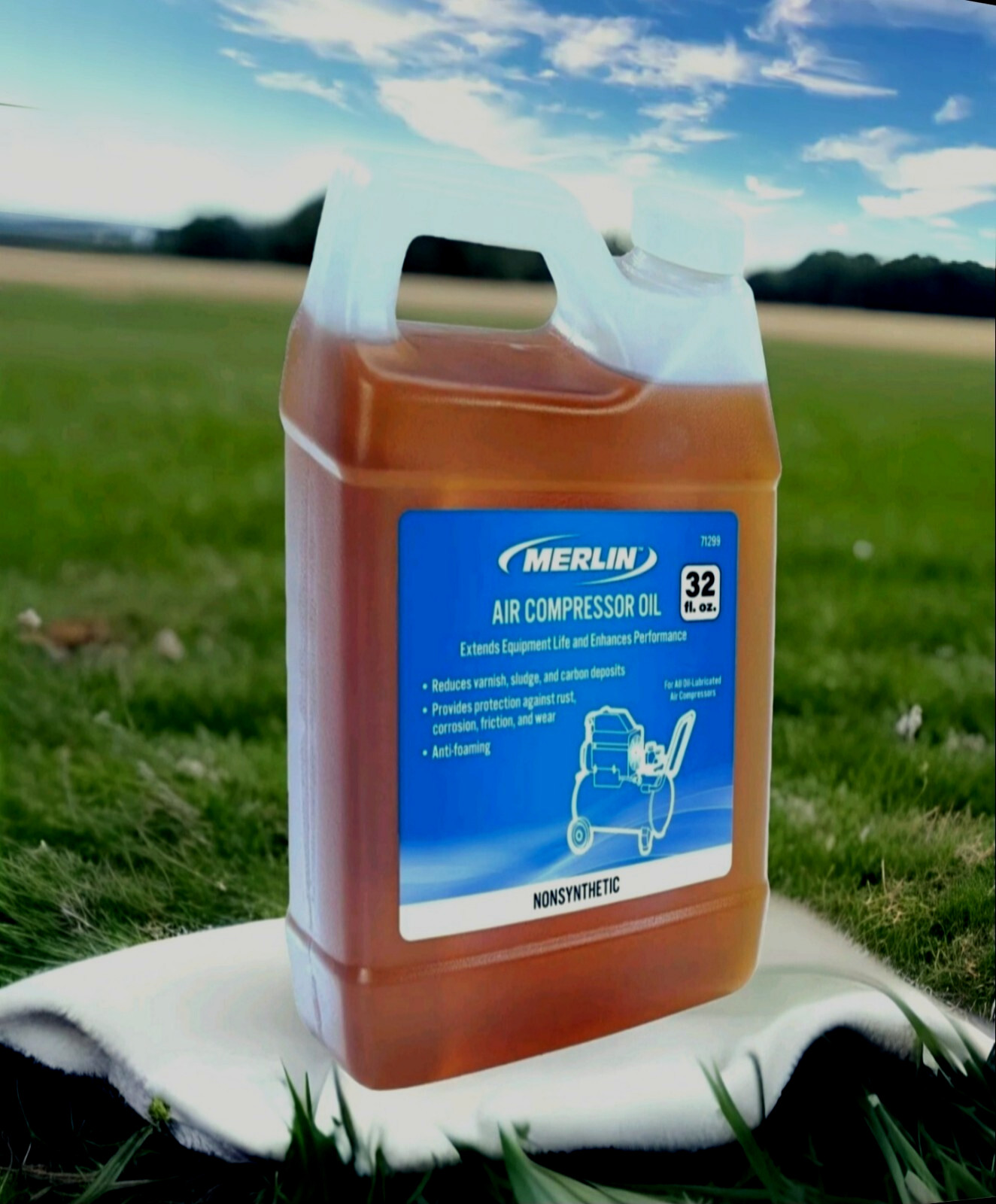 MERLIN 32 oz. Air Compressor Oil