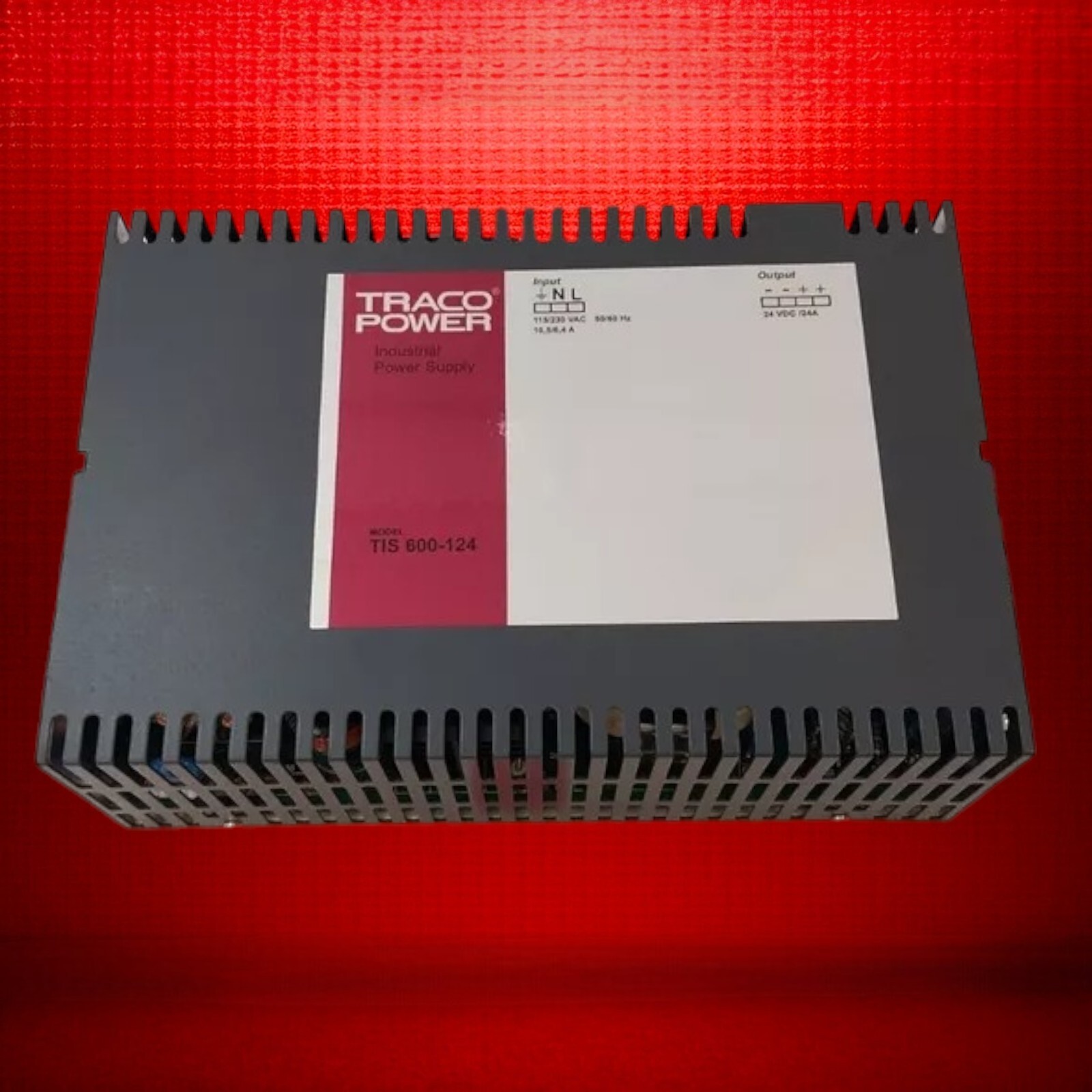 TRACO POWER TIS-600-124 RED Industrial Power Supply 600W