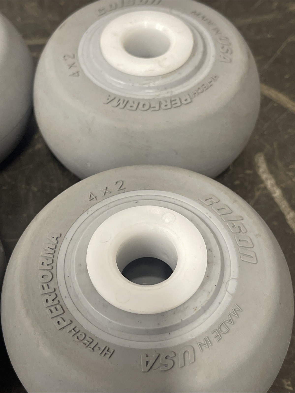 Lot of 4 Colson HiTech Performa 4″ x 2” Caster Wheel, 3/4” Center, USA