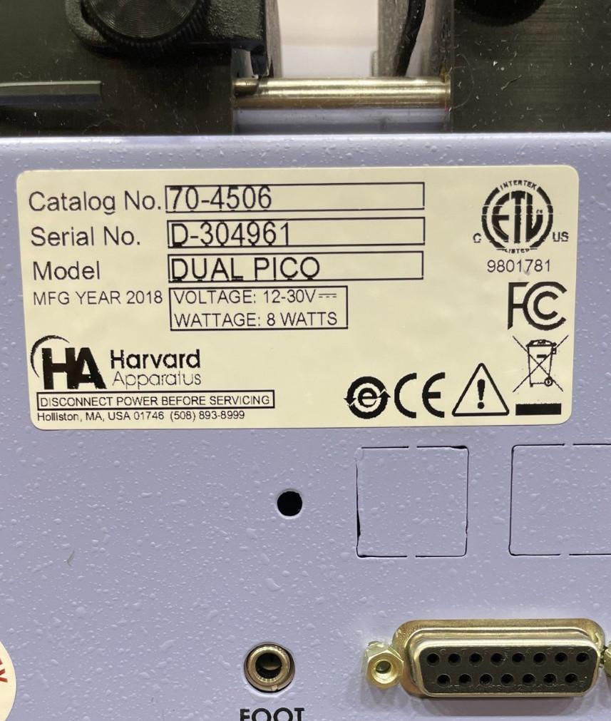 Harvard Pump 11 Pico Plus Elite Programmable Mode 70-4506 #21
