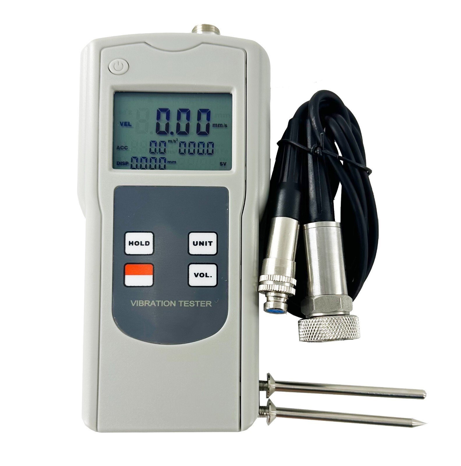 Handheld Vibration Meter with Velocity 0.1-400.0 mm/s Software and USB Cable